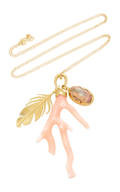 Shop Annette Ferdinandsen Ocean Scavenger Charm Pendant In Pink