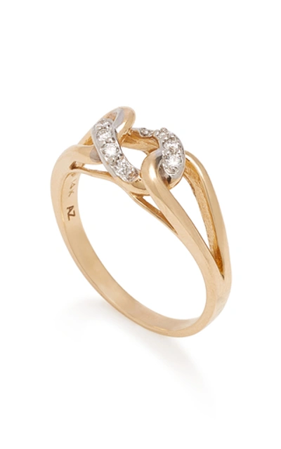 Shop Ashley Zhang 14k Gold Diamond Ring