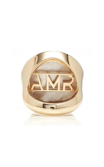 Shop Anna Maccieri Rossi Ora Chevalier Ring In Pink