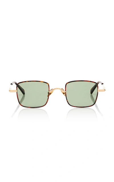 Shop Peter And May Petit Animal Square-frame Titanium Sunglasses In Green