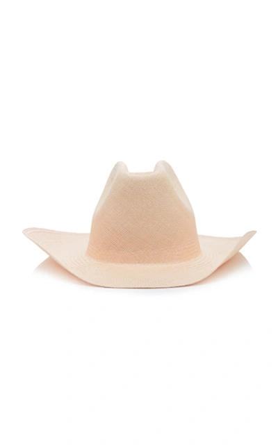 Shop Clyde Straw Cowboy Hat In Pink