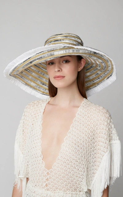 Shop Missoni Metallic Straw Sun Hat