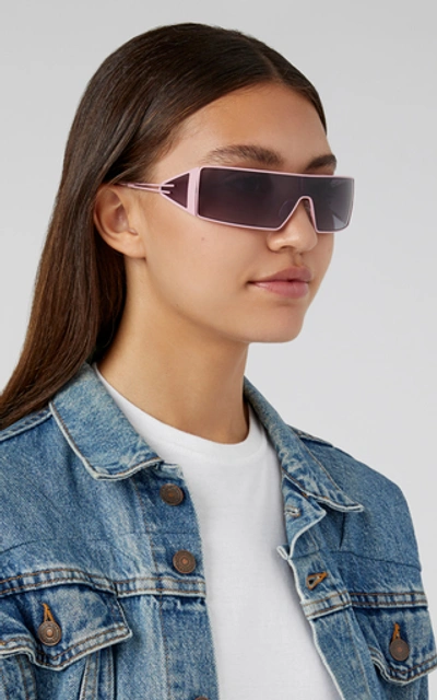 Shop Le Specs The Luxx Metal Square-frame Sunglasses In Grey