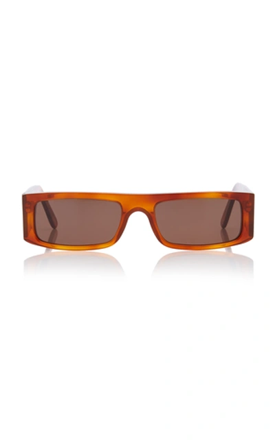 Shop Andy Wolf Hume Sun Square-frame Acetate Sunglasses In Brown