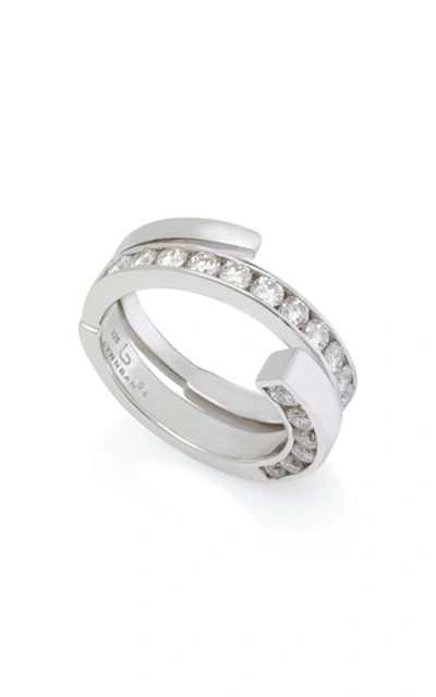 Shop Lynn Ban Jewelry Sterling Silver Diamond Coil Ring In White
