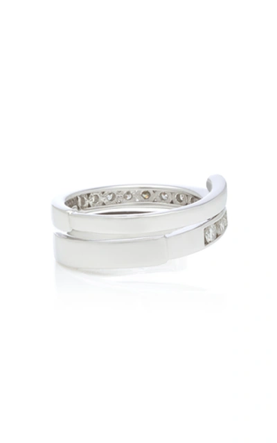 Shop Lynn Ban Jewelry Sterling Silver Diamond Coil Ring In White