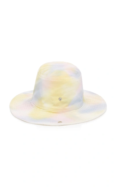 Shop Ganni Tie-dye Cotton Bucket Hat In Multi