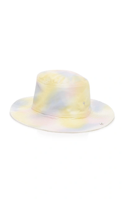 Shop Ganni Tie-dye Cotton Bucket Hat In Multi