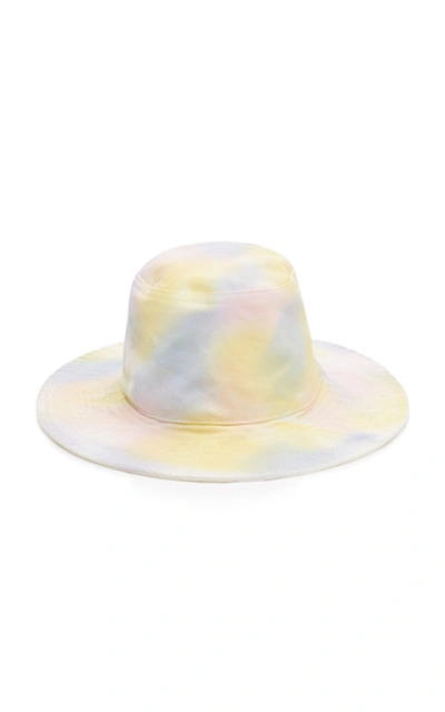 Shop Ganni Tie-dye Cotton Bucket Hat In Multi