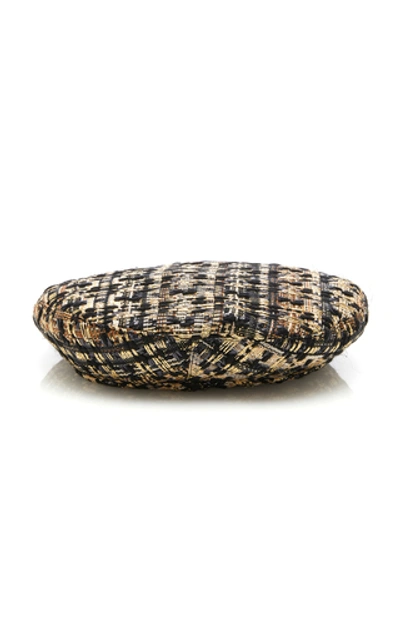 Shop Eugenia Kim Cher Tweed Beret In Gold