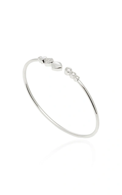 Shop Akillis Python 18k Gold Diamond Bracelet In White