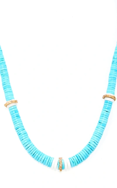 Shop Annette Ferdinandsen Turquoise Amazon Necklace In Blue