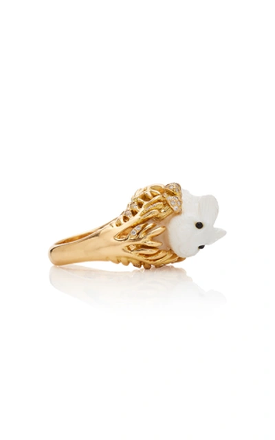 Shop Mimi So 18k Gold, Opal And Diamond Ring In White
