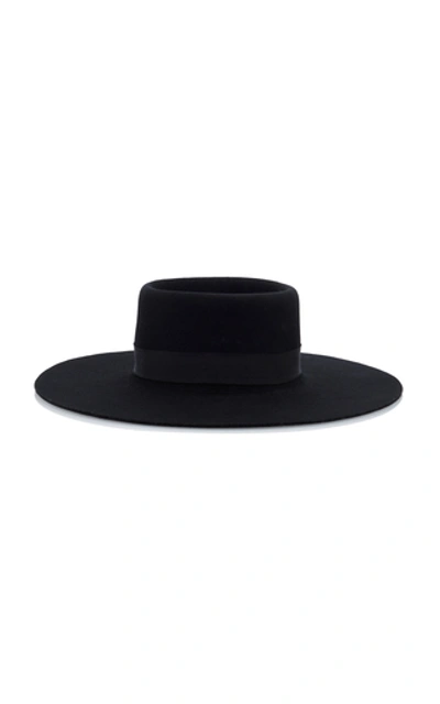 Shop Acheval Pampa Felt Hat In Black