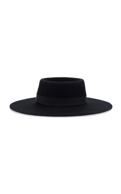 Shop Acheval Pampa Felt Hat In Black
