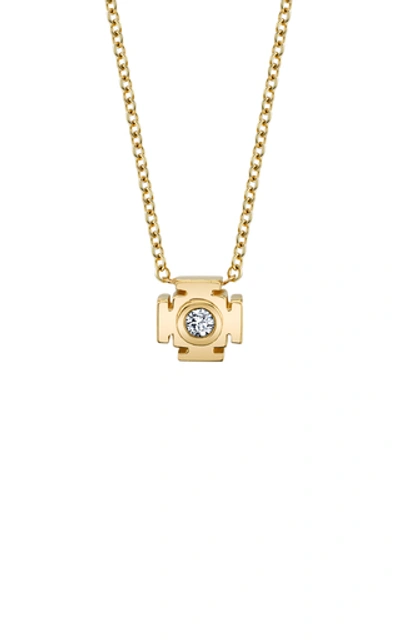 Shop Ark Mini Gateways 18k Gold Diamond Pendant In White