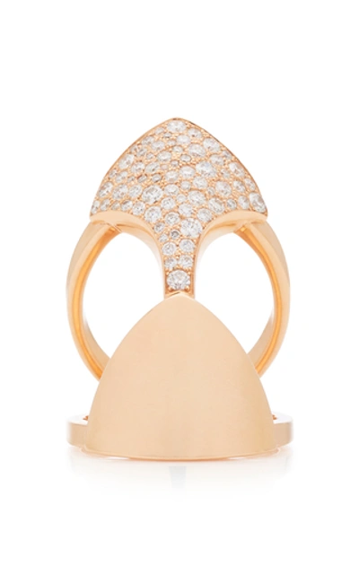 Shop Akillis Python Armor 18k Gold Diamond Ring