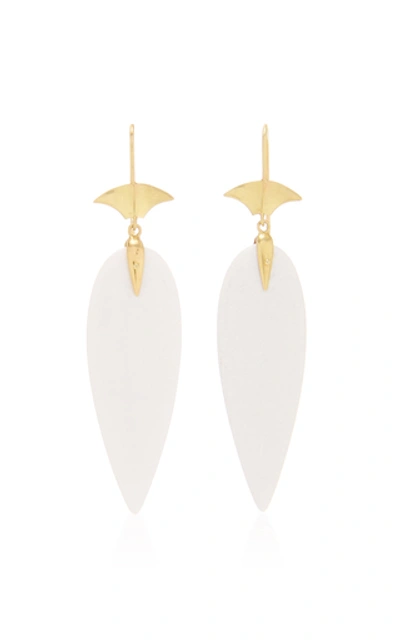 Shop Annette Ferdinandsen White Agate Arrowhead Earring