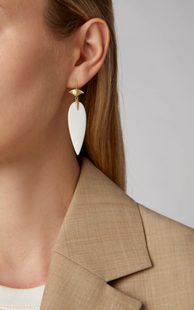 Shop Annette Ferdinandsen White Agate Arrowhead Earring