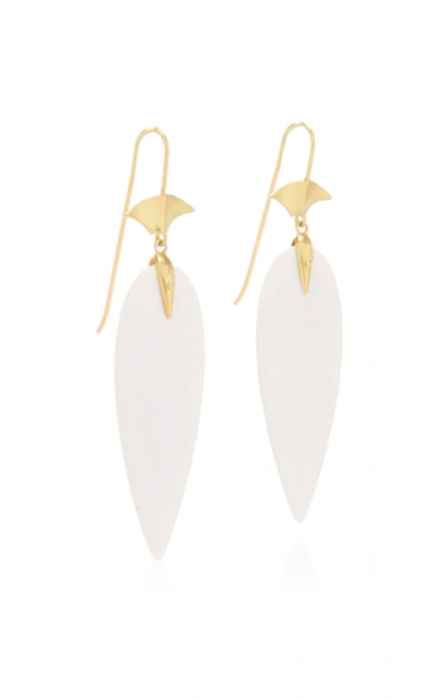 Shop Annette Ferdinandsen White Agate Arrowhead Earring