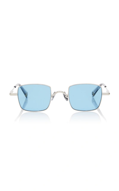 Shop Peter And May Petit Animal Square-frame Titanium Sunglasses In Blue