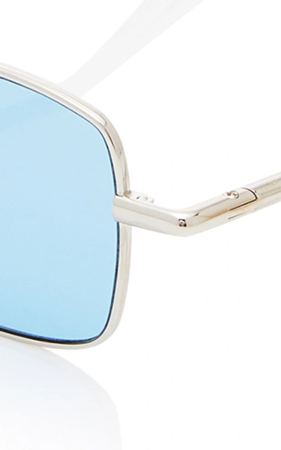 Shop Peter And May Petit Animal Square-frame Titanium Sunglasses In Blue
