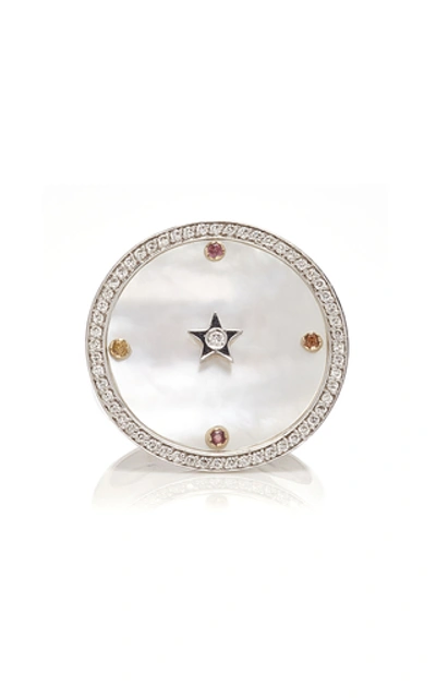 Shop Anna Maccieri Rossi Ora Chevalier Ring In White