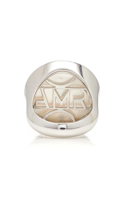 Shop Anna Maccieri Rossi Ora Chevalier Ring In White