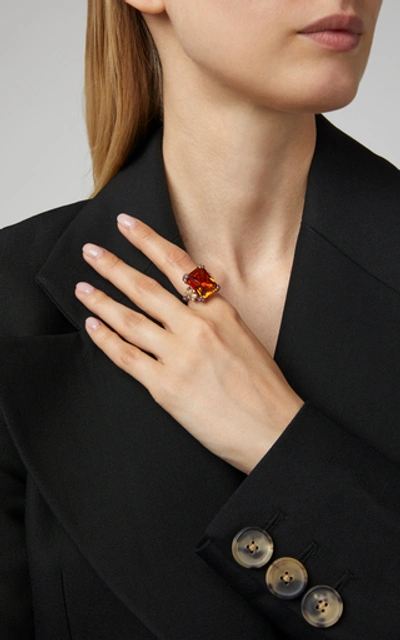 Shop Anabela Chan Imperial Cinderella Ring In Red