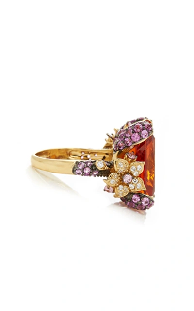 Shop Anabela Chan Imperial Cinderella Ring In Red