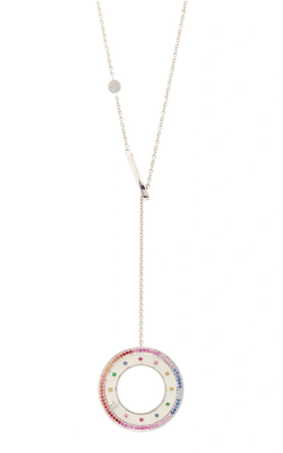 Shop Anna Maccieri Rossi Ora Rainbow Pendant In Multi