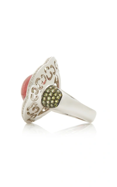 Shop Amrapali 18k Gold And Multi-stone Ring In Pink