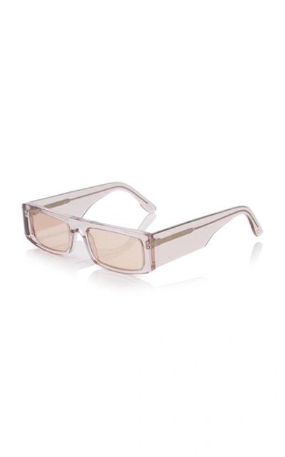 Shop Andy Wolf Hume Sun Square-frame Acetate Sunglasses In Neutral