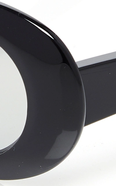Shop Acne Studios Mustang Acetate Round-frame Sunglasses In Black