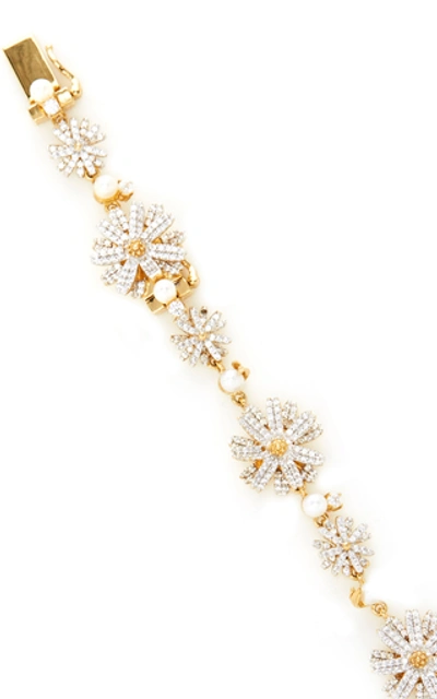 Shop Anabela Chan Daisy Diamond Bracelet In White