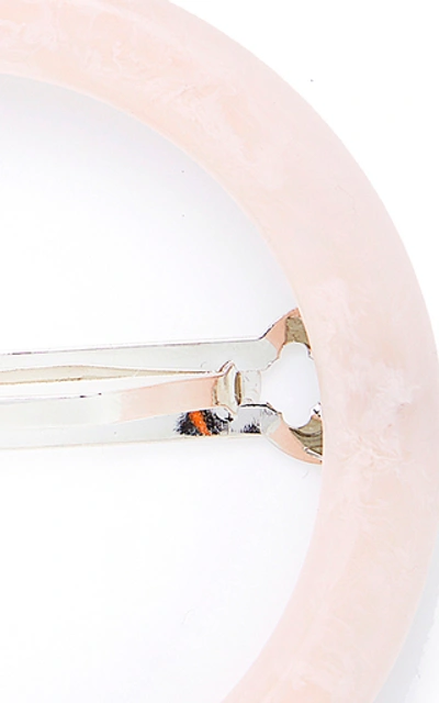 Shop Cult Gaia Set-of-two Ria Tortoiseshell Acetate Hairclips  In Pink