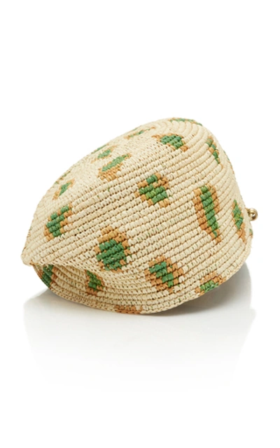 Shop Sensi Studio Exclusive Leopard-print Straw Cap In Neutral