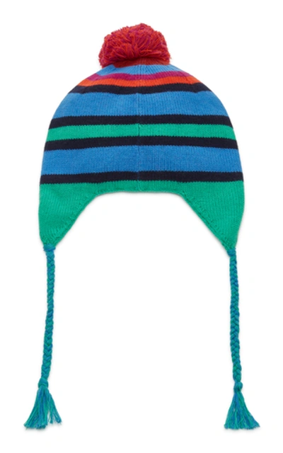 Shop Acne Studios Katt Striped Wool Beanie