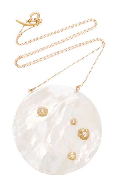 Shop Annette Ferdinandsen Large Luna Pendant In White