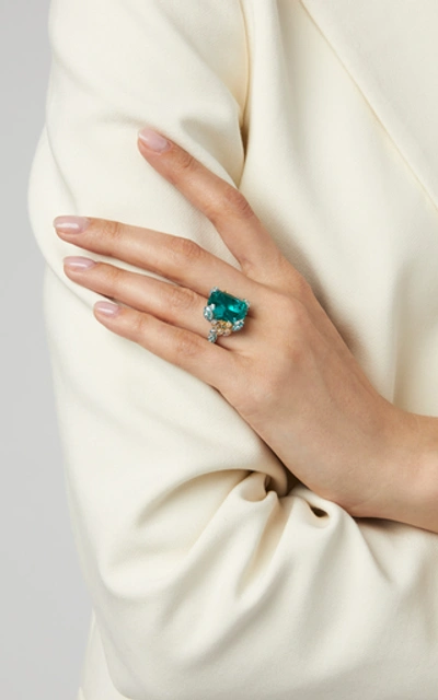 Anabela Chan Paraiba Ocean Ring In Blue