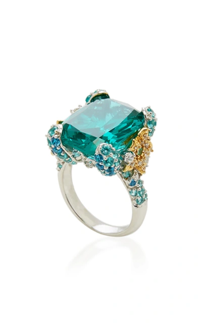 Shop Anabela Chan Paraiba Ocean Ring In Blue