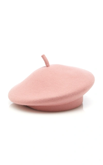 Shop Eugenia Kim Dionne Wool Felt Beret In Pink