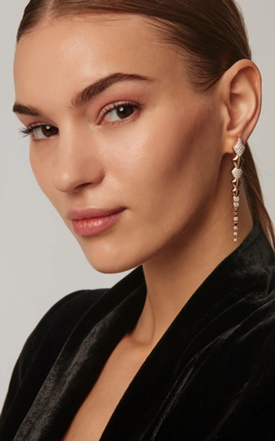 Shop Akillis Python 18k Gold Diamond Earrings