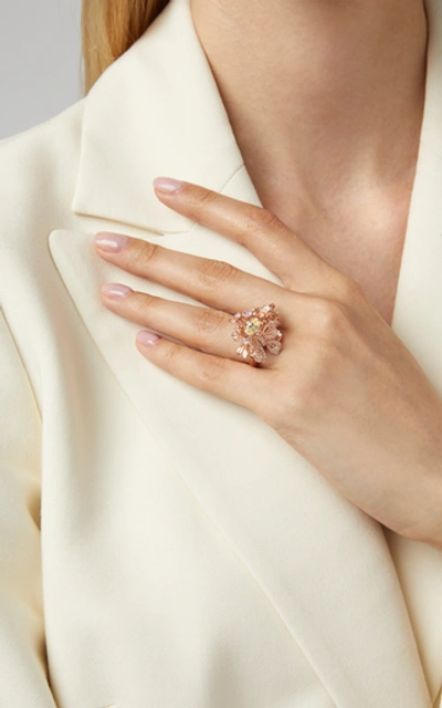 Shop Anabela Chan Rose Orchard Ring In Pink