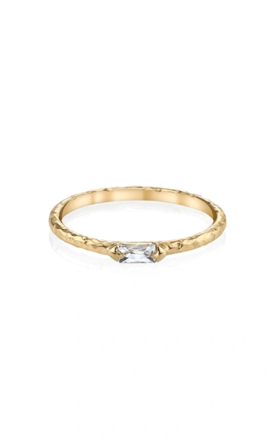 Shop Ark Paris 18k Gold Diamond Ring In White