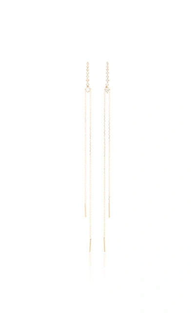 Shop Sophie Ratner Cascade 14k Gold Diamond Earrings