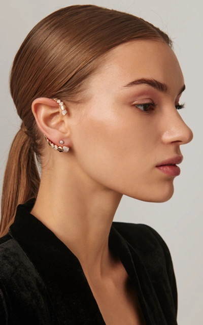 Shop Akillis Python 18k Gold Diamond Ear Cuff