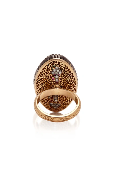 Shop Amrapali 14k Gold, Stone And Diamond Ring In Multi