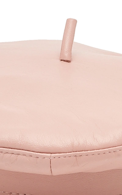 Shop Ruslan Baginskiy Hats Leather Beret In Pink