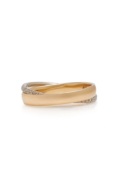 Shop Ashley Zhang Toi Et Moi 14k Gold Diamond Ring
